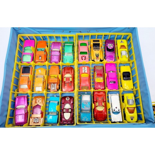 245 - A Matchbox Series Carry Case with forty eight diecast cars. UK shipping £14.