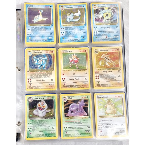 247 - A folder of 270 Pokemon cards including Holos which include Team Rocket's Mewtwo, with approx. seven... 