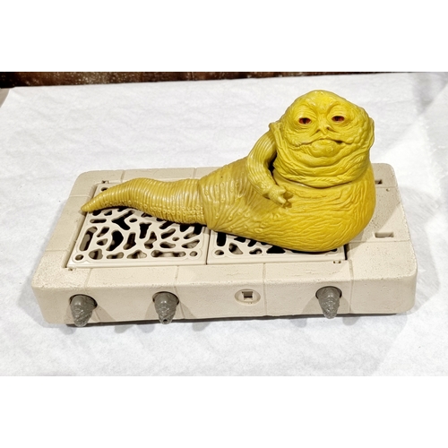 248 - A Kenner Jabba The Hut playset with Star Wars mini rigs, Sail Skiff, CAP-2, AST-5, MTV-7, MLC-3, ISP... 