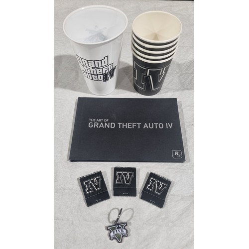 190 - Grand Theft Auto IV Patriot Beer Cup, Five GTA IV Paper Cups, The Art of  Grand Theft Auto IV Book, ... 