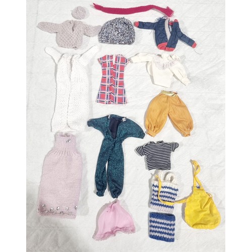 191 - A selection of vintage dolls clothing for Barbie or Sindy dolls, UK Shipping £14.