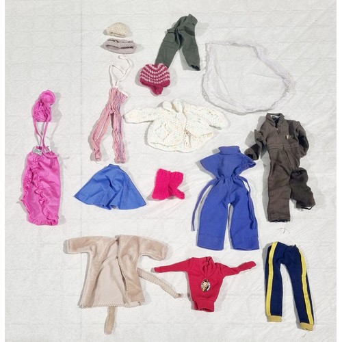 191 - A selection of vintage dolls clothing for Barbie or Sindy dolls, UK Shipping £14.