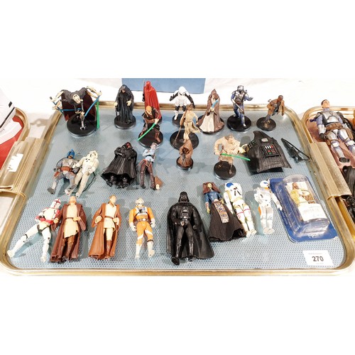 270 - A selection of Kenner and Hasbro Star Wars figures. UK Shipping £14.