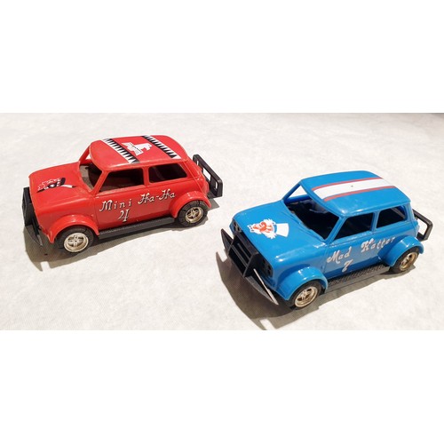 274 - A Scalextric C16 Ferrari P4, C15 Ford Mirage, Mini Ha Ha and Mini Mad Hatter.  UK Shipping £14.