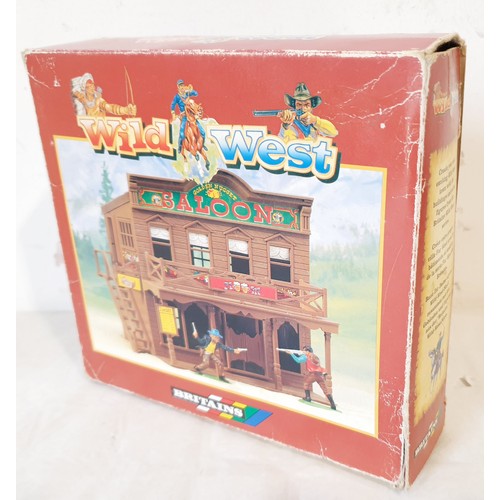 278 - A boxed Britains Wild West Saloon kit. A note with the box states that the legs for the stools are m... 