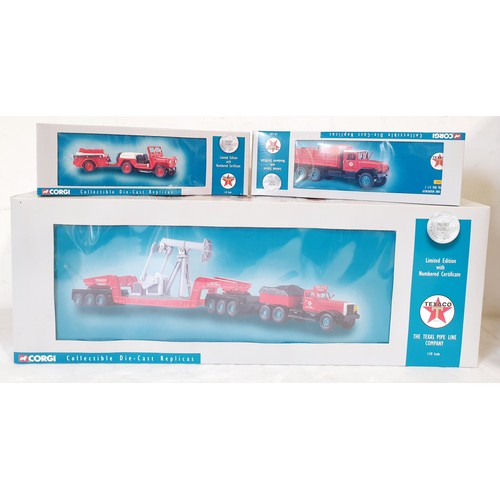 280 - A boxed Corgi Texaco Diamond T980 Ballast Trailer and a Nodding Donkey Derrick, a boxed Corgi Texaco... 