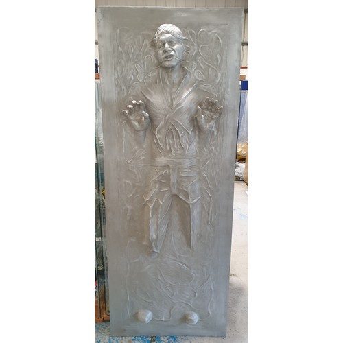 214 - A Life Size Fiberglass Model of Star Wars Han Solo Frozen in Carbonite 77.5