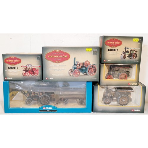 293 - Five boxed vintage Corgi Glory of Steam Vehicles and a boxed Corgi 