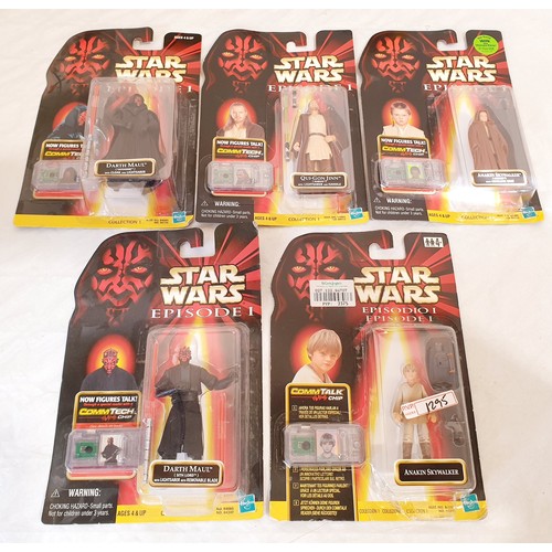 309 - Eleven Boxed Hasbro Star Wars The Phantom Menace CommTalk figures and two boxed Commtech readers. UK... 