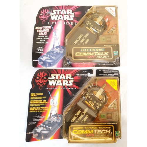 309 - Eleven Boxed Hasbro Star Wars The Phantom Menace CommTalk figures and two boxed Commtech readers. UK... 