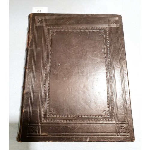 61 - A Victorian Staunton Bible. UK shipping £14.