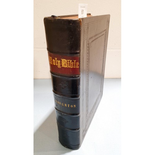 61 - A Victorian Staunton Bible. UK shipping £14.