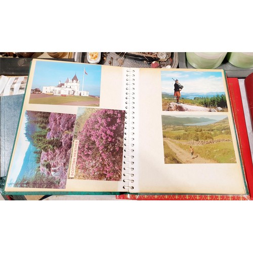 67 - A selection of six postcard and photograph albums. UK shipping £14.