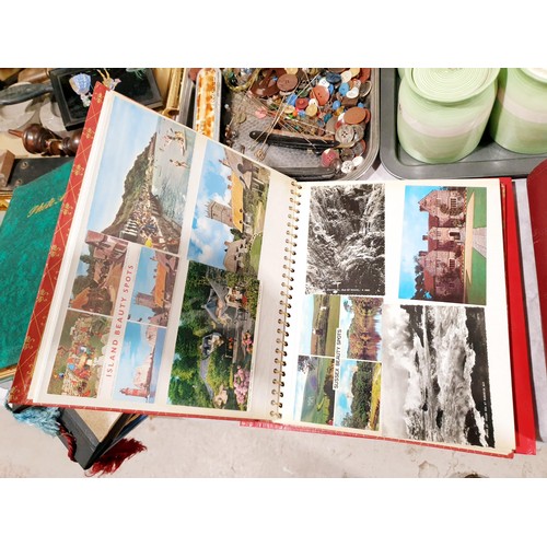 67 - A selection of six postcard and photograph albums. UK shipping £14.