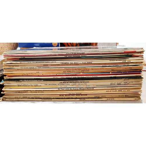 72 - A selection of vinyl LPs including, Tony Hancock, and The Seekers. UK shipping £14.