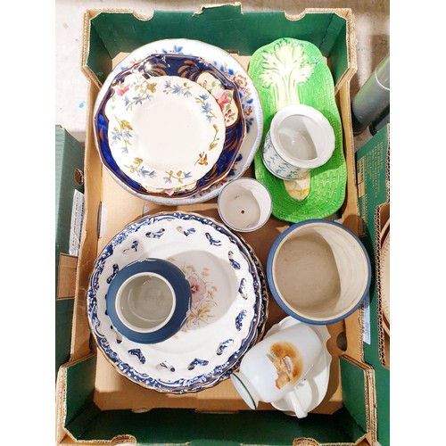 118 - Three boxes of ceramics and glass. No shipping. Arrange collection or your own packer and shipper, p... 