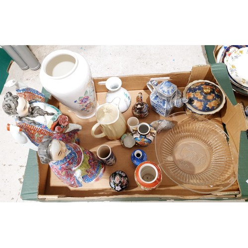 118 - Three boxes of ceramics and glass. No shipping. Arrange collection or your own packer and shipper, p... 