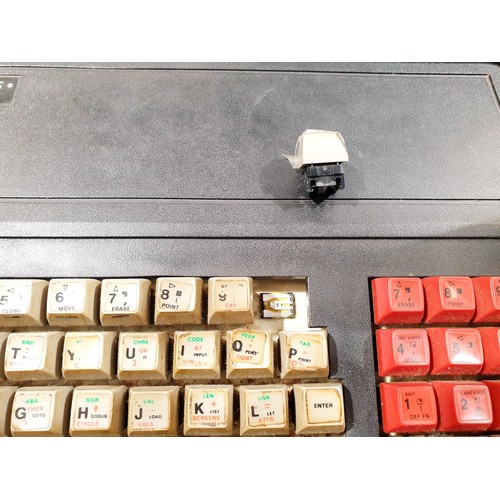 195 - A Sinclair Spectrum ZX, from which the motherboard has been removed and transferred to a DK Tronics ... 