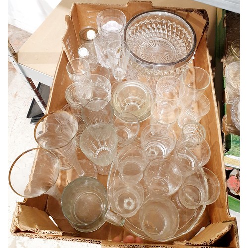 200 - Two boxes of glassware including a signed Caithness vase. No shipping. Arrange collection or your ow... 