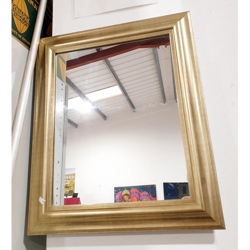 204 - A vintage wall mirror, A/F, width 68.5cm together with one other mirror. No shipping. Arrange collec... 