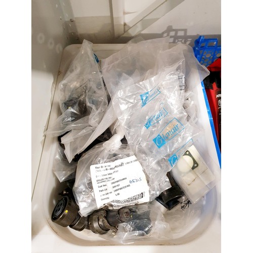 208 - A selection of electrical couplings including Glenair. No shipping. Arrange collection or your own p... 