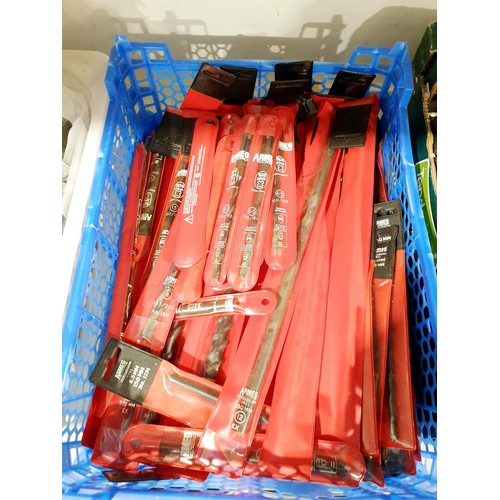 209 - Two boxes of tools including new in packet drill bits. No shipping. Arrange collection or your own p... 