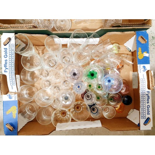 272 - Two boxes of glassware. No shipping. Arrange collection or your own packer and shipper, please. Elec... 