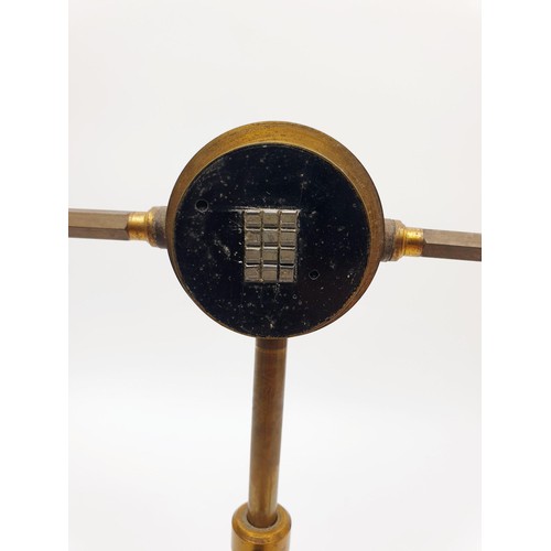 281 - An antique adjustable brass Thermopile. UK shipping £14.