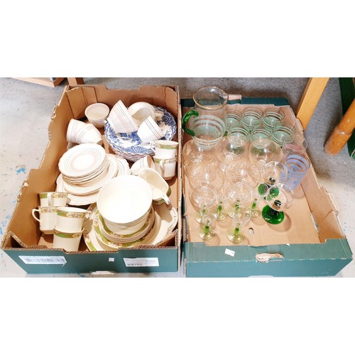 303 - Two boxes of glass and china. No shipping. Arrange collection or your own packer and shipper, please... 