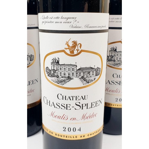 2 - Eight bottles of Chateau Chasse-Spleen Moulis en Medon 2004 (750ml). No shipping. Arrange collection... 