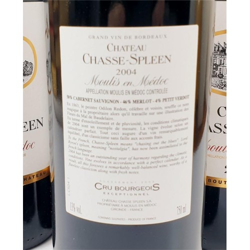 2 - Eight bottles of Chateau Chasse-Spleen Moulis en Medon 2004 (750ml). No shipping. Arrange collection... 