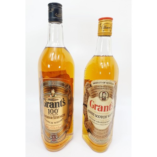 27 - A 1 litre bottle of Grant's US Proof Superior Strength Scotch whisky and a bottle of 75cl Grant's Fi... 