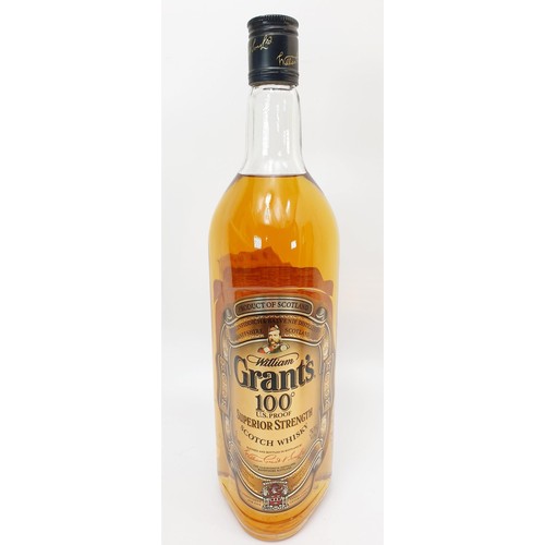 27 - A 1 litre bottle of Grant's US Proof Superior Strength Scotch whisky and a bottle of 75cl Grant's Fi... 