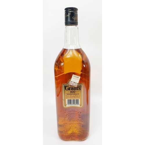 27 - A 1 litre bottle of Grant's US Proof Superior Strength Scotch whisky and a bottle of 75cl Grant's Fi... 