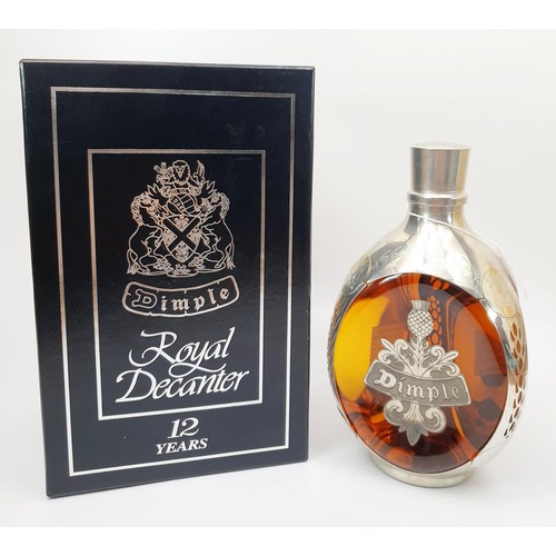 45 - A bottle of Haig Dimple Whisky, 75cl, Royal Decanter with box. No shipping. Arrange collection or yo... 