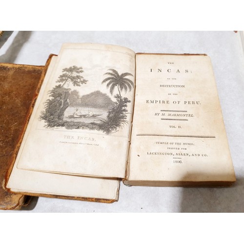 262 - Marmonntel, M, The Incas: or the Destruction of the Empire of Peru, two volumes, Lackington, Allen &... 