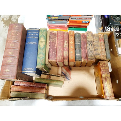 263 - A box of antique books. No Shipping. Arrange collection or your own packer and shipper, please. Elec... 