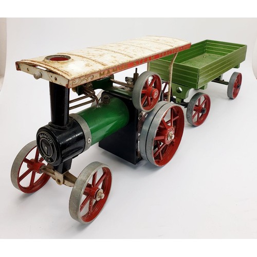 275 - A Mamod TEA1 traction engine and wagon. UK shipping £14.