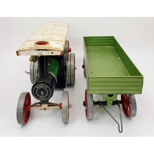 275 - A Mamod TEA1 traction engine and wagon. UK shipping £14.