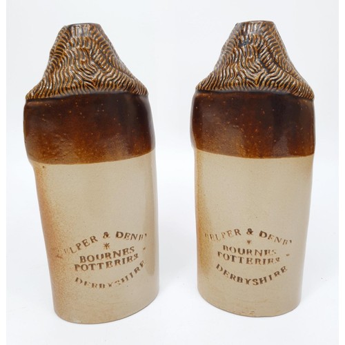 278 - Two Denby reproduction Brougham Reform Cordial stoneware bottles, height 19cm. No Shipping. Arrange ... 