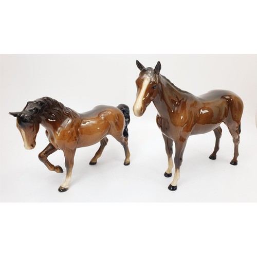 279 - Two Beswick model horses, the tallest 20cm. No Shipping. Arrange collection or your own packer and s... 