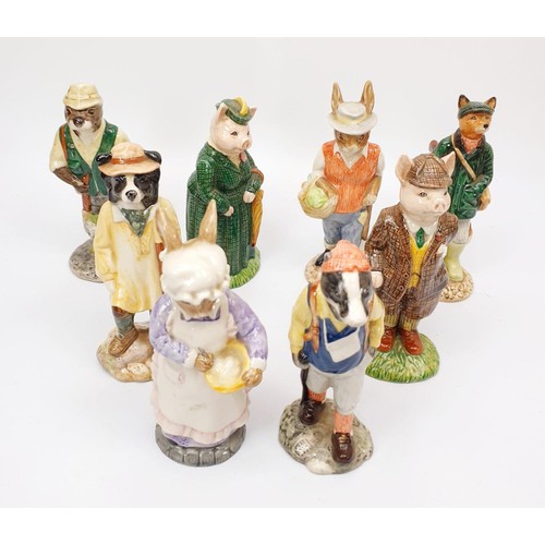 282 - Eight Beswick English Country Folk figures with tags, the tallest 14.5cm. No Shipping. Arrange colle... 