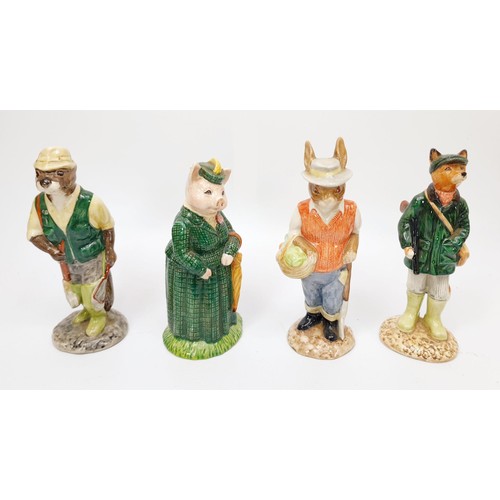 282 - Eight Beswick English Country Folk figures with tags, the tallest 14.5cm. No Shipping. Arrange colle... 