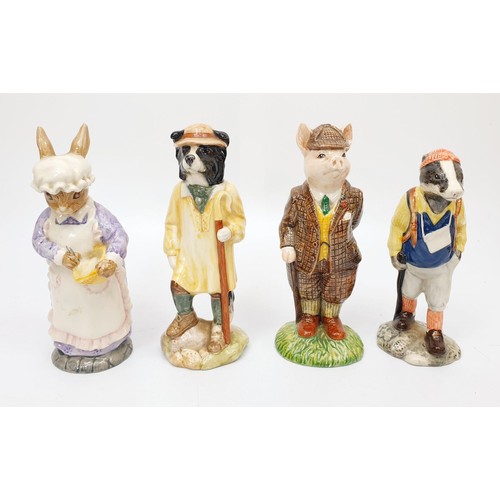 282 - Eight Beswick English Country Folk figures with tags, the tallest 14.5cm. No Shipping. Arrange colle... 