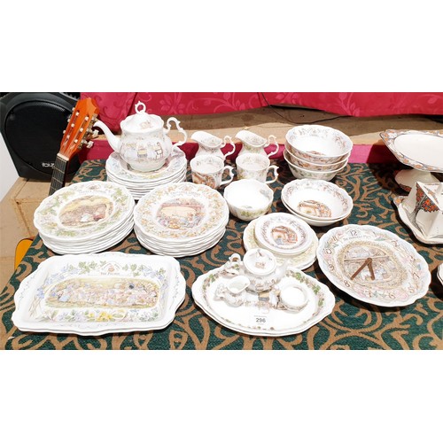 296 - A quantity of Royal Doulton Brambly Hedge ceramics. No Shipping. Arrange collection or your own pack... 