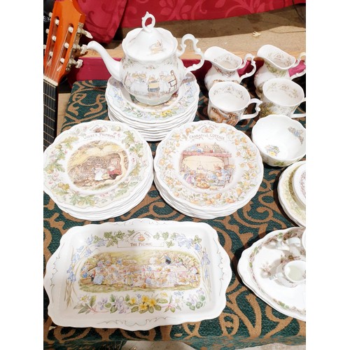 296 - A quantity of Royal Doulton Brambly Hedge ceramics. No Shipping. Arrange collection or your own pack... 