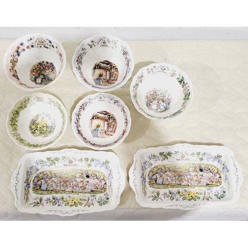 296 - A quantity of Royal Doulton Brambly Hedge ceramics. No Shipping. Arrange collection or your own pack... 