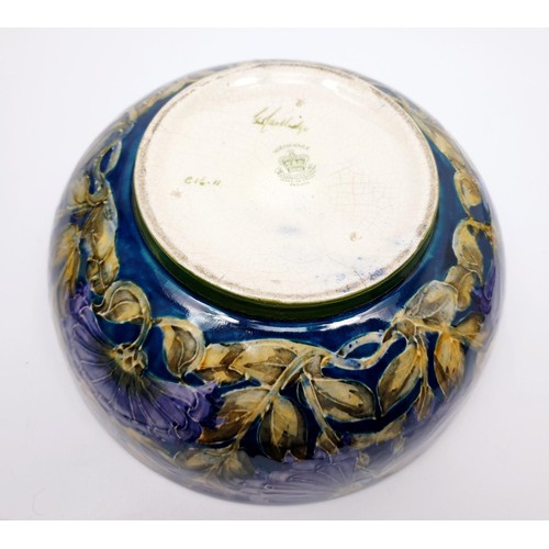 An antique hand painted Morris Ware bowl, designed by George Cartilage ...