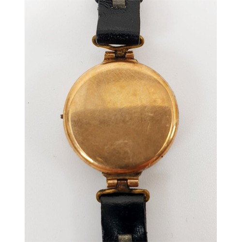4 - A vintage ladies cocktail watch, A/F, in a hallmarked 9ct gold case. UK shipping £14.