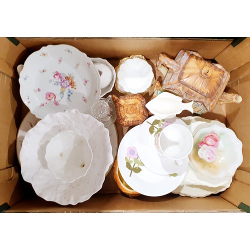 89 - Two boxes of ceramics including Hostess 